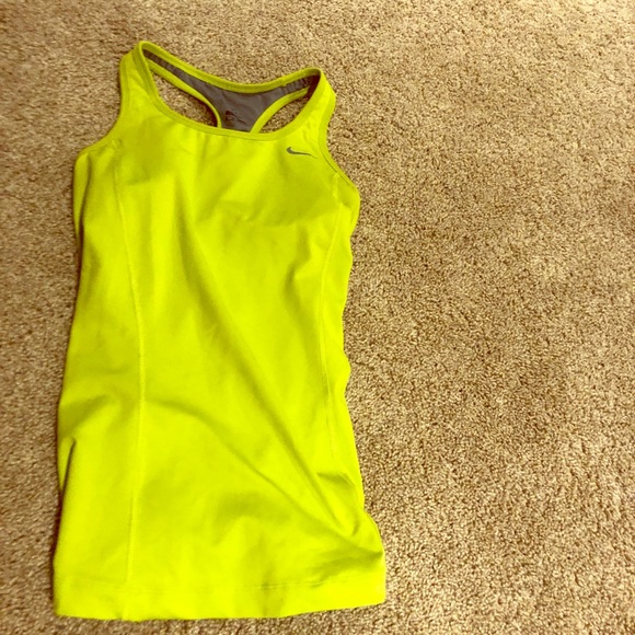 Nike lime green tank top - Picture 1 of 2